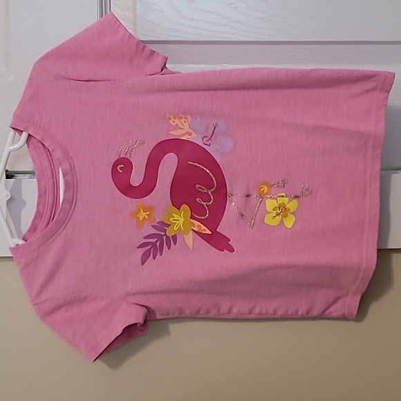 ⭐️ 5 for $25 ⭐️ Cat & Jack Flamingo Tee - Picture 1 of 6